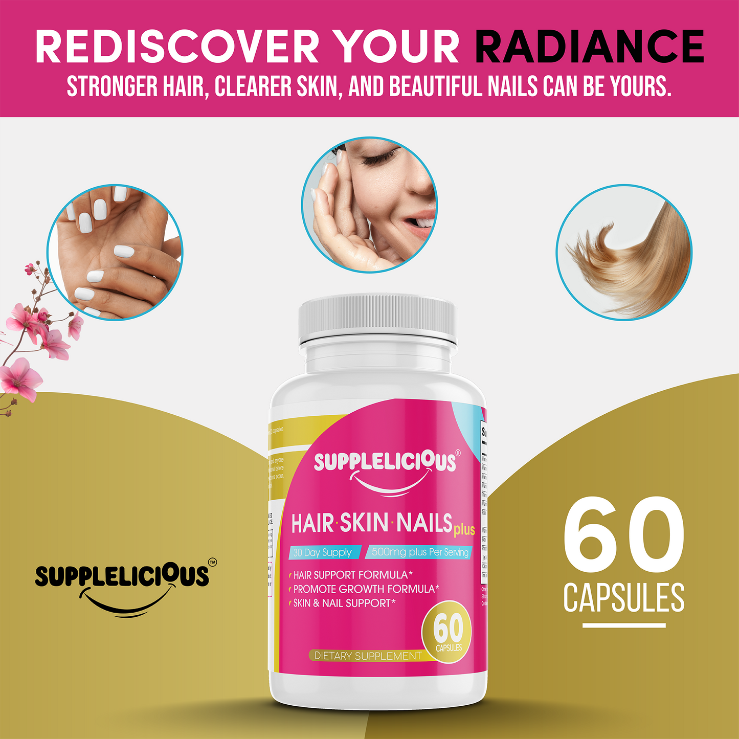 Supplelicious Hair, Skin, and Nails PLUS
