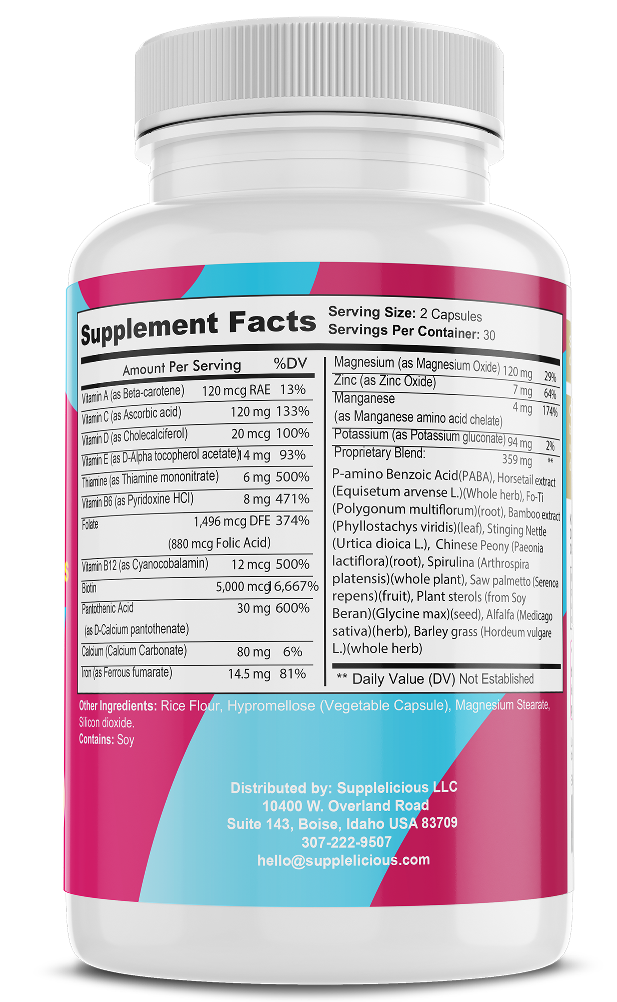 Supplelicious Hair, Skin, and Nails PLUS